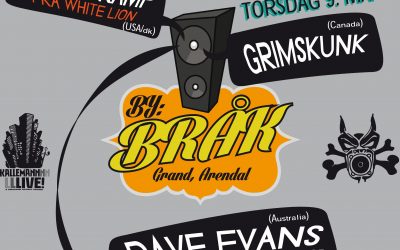 BY:BRÅK – 3 dager med rock’n’roll på Grand, i samarbeid med Arendal Rock Klubb